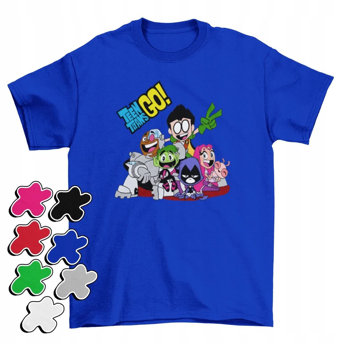 Koszulka T-Shirt Dziecięca Z Nadrukiem Młodzi Tytani Wybór Duży -L 146-152