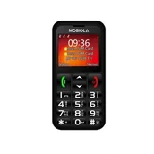 Telefony stacjonarne - Telefon GSM Mobiola MB700 2G DualSIM dla seniora czarny - miniaturka - grafika 1