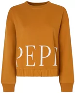 Bluzy damskie - Pepe Jeans Bluza damska Victoria, Żółty (ochra żółta), L - miniaturka - grafika 1