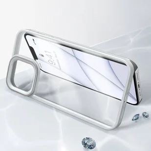 Baseus Crystal Phone Case pancerne etui do iPhone 13 z żelową ramką szary ARJT000313 - Etui i futerały do telefonów - miniaturka - grafika 10