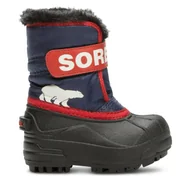 Buty dla chłopców - Śniegowce Sorel Toddler Snow Commander™ Boot NV5190-466 Granatowy - miniaturka - grafika 1