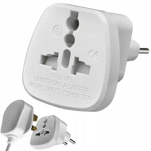 Adapter Przejściówka Gniazdo Uk Anglia Wtyk Pl - Gniazdka elektryczne - miniaturka - grafika 1