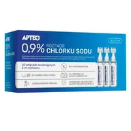 Przeziębienie i grypa - SYNOPTIS PHARMA Roztwór chlorku sodu 0,9%, 40 ampułek x 5ml - miniaturka - grafika 1