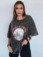 Bluzki damskie - T-shirt damski JOSHUA ciemnoszary Dstreet RY2630 - miniaturka - grafika 1
