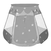 Namioty i tipi dla dzieci - Namiot dla dzieci zamek domek do ogrodu szary - miniaturka - grafika 1