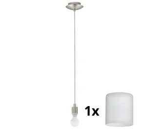 Eglo - LED Żyrandol na lince MY CHOICE 1xE14/4W/230V chrom/biały - Lampy sufitowe - miniaturka - grafika 1
