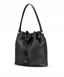 Torebka Damska Worek Na Ramię Duża Mieści A4 PUCCINI Czarna BK2241225S-1 - Torebki damskie Torebka Damska Worek Na Ramię Duża Mieści A4 PUCCINI Czarna BK2241225S-1 - Torebki damskie - miniaturka - grafika 1