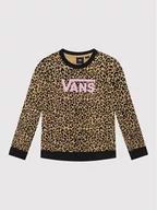 Bluzy dla chłopców - Vans Bluza Leopard Sport Crew VN0A7RRL Brązowy Regular Fit - miniaturka - grafika 1