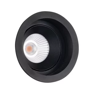 Maxlight łazienkowe oczko stropowe LED Hiden 10W 900lm 3000K czarne IP32 H0110 - Oprawy, klosze i abażury - miniaturka - grafika 1
