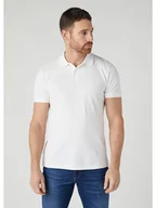 Koszulki męskie - Wrangler Koszulka polo w kolorze białym - miniaturka - grafika 1