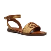 Sandały damskie - Guess Sandały TANVEE | z dodatkiem skóry - miniaturka - grafika 1