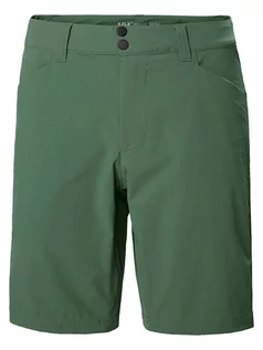 Spodnie sportowe damskie - Helly Hansen Szorty softshellowe "Brona" w kolorze zielonym - grafika 1