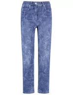 Spodnie damskie - GERRY WEBER KEY꞉LA MOM FIT z subtelnym wzorem Niebieski 36/S - miniaturka - grafika 1