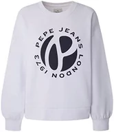 Swetry damskie - Pepe Jeans Sweter damski WYLLILE, biały, S, biały, S - miniaturka - grafika 1