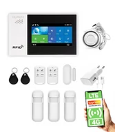 Alarmy - Bezprzewodowy Alarm 4G Lte Gsm + Wifi - Hxa007 R3 + Syrena 105 Db - miniaturka - grafika 1