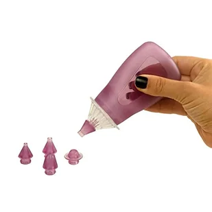 Silikomart - TRANSPARENTNY DEKORACYJNY DŁUGOPIS Z 5 RÓŻNYMI NOŻYCZKAMI - Długopisy - miniaturka - grafika 1