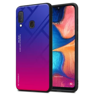 Pokrowiec Do Samsung Galaxy A10e / A20e Etui w FIOLETOWO - CZERWONY TPU Obudowa Case Cover Plecki Ochronny Cadorabo - Etui i futerały do telefonów - miniaturka - grafika 1