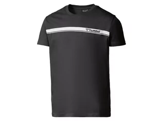 Koszulki męskie - Hummel T-shirt męski HML Mover z bawełny (XL, Czarny) - grafika 1