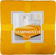 Narzuty - Narzuta na łóżko, pikowana, nowoczesna Symphony II 200x220cm żółta - miniaturka - grafika 1