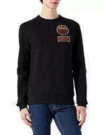 Bluzy męskie - G-STAR RAW Męska bluza z kapturem Moto Sweats, Czarny (Dk Black D21143-c541-6484), S - miniaturka - grafika 1