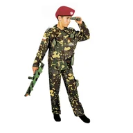 Stroje karnawałowe - Strój Żołnierz Polski LUX ST795 146/152 wojsko moro militaria armia - miniaturka - grafika 1