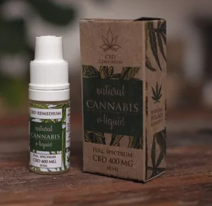 Płyn z CBD 400mg z naturalnymi terpenami konopi - Suplementy naturalne - miniaturka - grafika 1