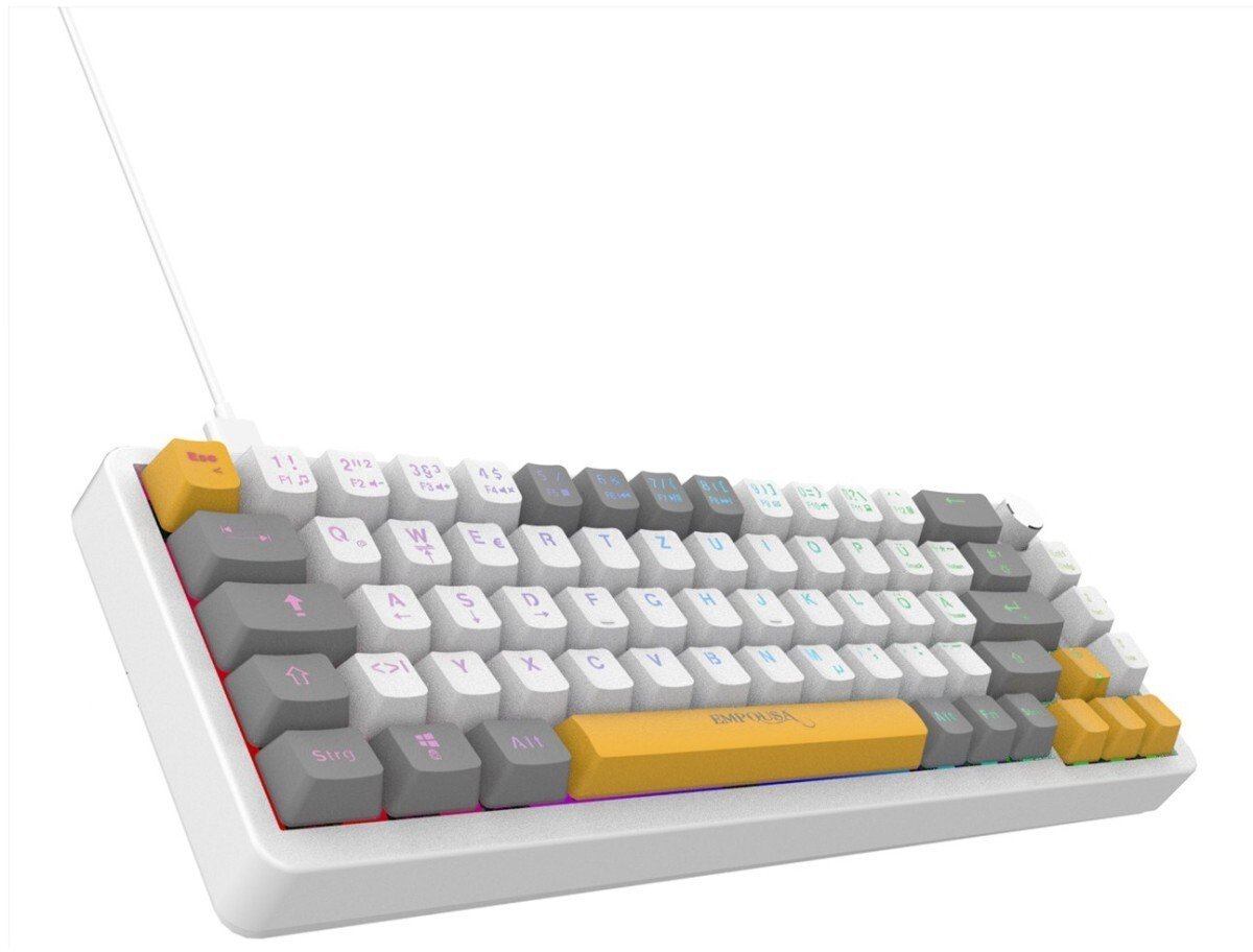 Ducky INCA Gaming Tastatur RGB/RedSwitch/USB/Mechan. 2.00m weiź 592616
