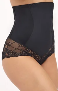 Gaia czarne figi modelujące z wysokim stanem 026, Kolor czarny, Rozmiar 2XL, Gaia - Intymna - Majtki damskie - miniaturka - grafika 1