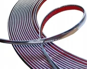 Akcesoria tuningowe - Listwa Ozdobna Taśma Chrom Chromowana Żory 4mm 1m - miniaturka - grafika 1