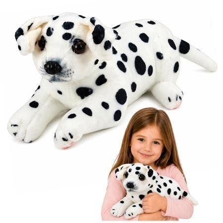 LeanToys Pluszowy Piesek Dalmatyńczyk Przytulanka Maskotka Pluszak Pies Miękki 25 cm