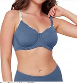 Stroje kąpielowe - Góra Bikini Triumph Summer Allure W 01 38C 75C Minimizer Niebieska Fiszbiny - miniaturka - grafika 1