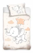 Pościel dla dzieci - POŚCIEL bawełniana SŁOŃ 140x200 cm - miniaturka - grafika 1