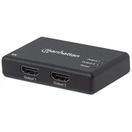 Rozgałęźniki - Manhattan 207669 rozgałęziacz telewizyjny HDMI 2x HDMI - miniaturka - grafika 1