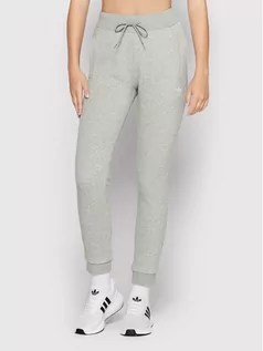 Spodnie sportowe damskie - adidas Spodnie dresowe adicolor Essentials HM1836 Szary Regular Fit - grafika 1