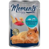 Mokra karma dla kotów - MOMENTS Adult Tuńczyk z krewetkami 24x70 g - miniaturka - grafika 1