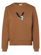 Bluzy damskie - Vila - Damska bluza nierozpinana VISmurfy, brązowy - miniaturka - grafika 1