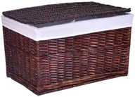 Pudła i pojemniki do przechowywania - Brązowy Kosz Z Wiekiem Do Przedpokoju Z5-Z32 - miniaturka - grafika 1