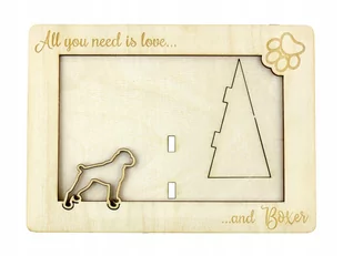 Bokser ramka na zdjęcie z psem grawer - Ramki na zdjęcia Bokser ramka na zdjęcie z psem grawer - Ramki na zdjęcia - miniaturka - grafika 1