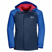 Kurtki i płaszcze dla chłopców - Jack Wolfskin Dziecięca Kurtka Tucan Kids Oddychająca Kurtka Przeciwdeszczowa, Dark Indigo, 92 - miniaturka - grafika 1