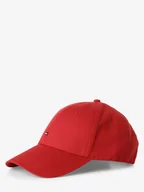 Czapki i chusty sportowe męskie - Tommy Hilfiger Męska czapka z daszkiem Mężczyźni Bawełna czerwony jednolity, ONE SIZE - miniaturka - grafika 1