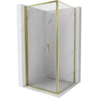 Kabiny prysznicowe - Mexen Exo kabina prysznicowa składana 75 x 75 cm, transparent, złota - 816-075-075-50-00 - miniaturka - grafika 1