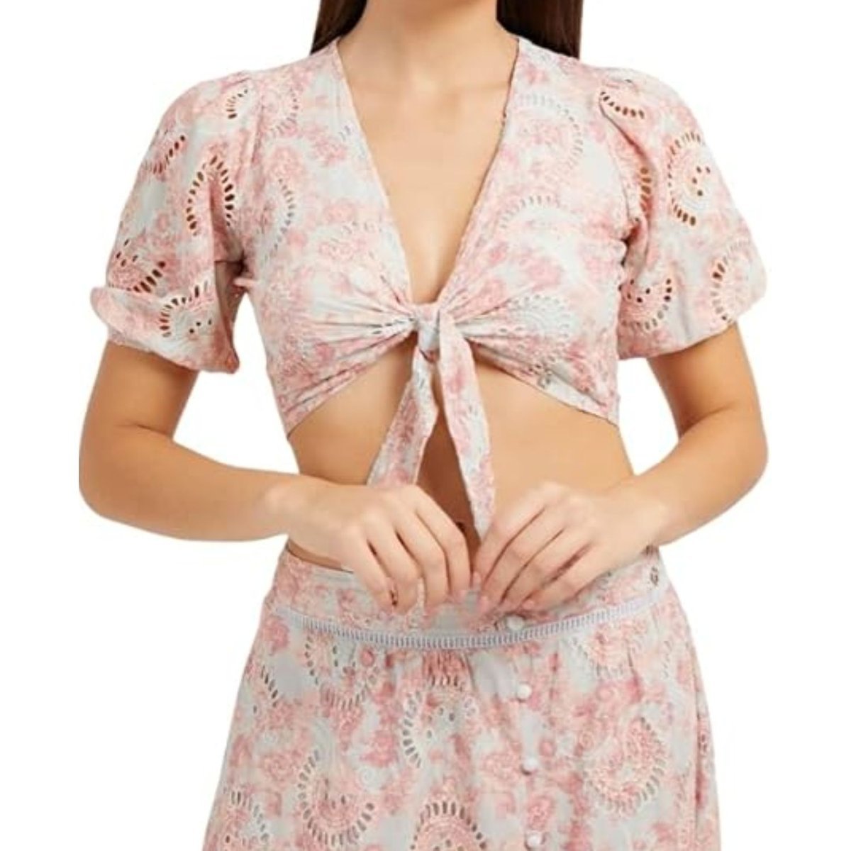 Bluzka damska Guess Silvia bawełniana-L