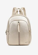 Plecaki - Złoty Mały Plecak z Ozdobnym Suwakiem i Rączką Dralzeri - miniaturka - grafika 1