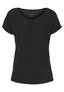 Betty & Co Damska koszulka basic, jednokolorowa, czarny, M - Koszulki i topy damskie - miniaturka - grafika 1