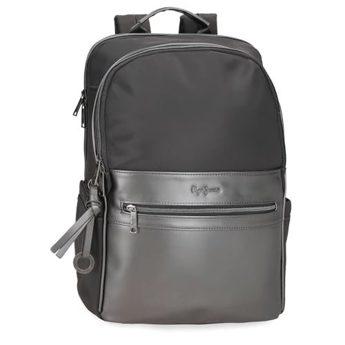 Pepe Jeans Ruby Plecak Na Laptopa 15,6 cala Szary 29 x 40 x 11 cm Poliester i PU 15,6 l by Joumma Bags, Szary, Talla única, plecak na laptopa