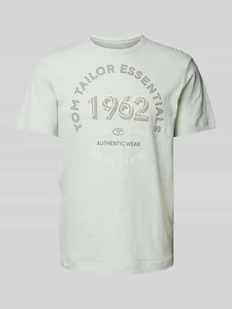 T-shirt z nadrukiem z logo - Koszulki męskie - miniaturka - grafika 1