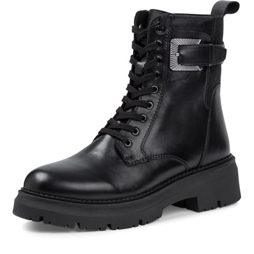 Marco Tozzi Damskie 2-25296-45 modne kozaki, czarne, 40 EU, czarny, 40 EU