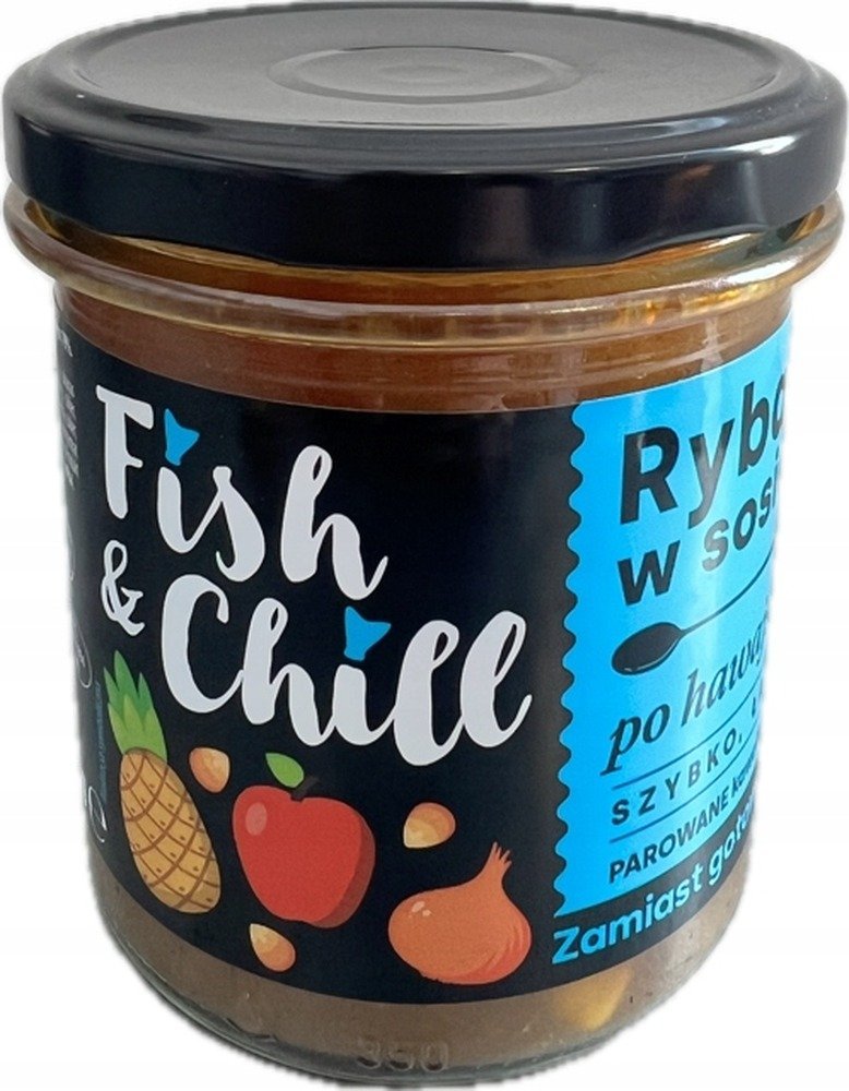 Filety ze srebrzyka w sosie hawajskim z ananasem, jabłkiem i kukurydzą