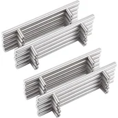 Zawiasy, okucia i inne akcesoria - 20 uchwytów ze stali nierdzewnej, rozstaw otworów 192 mm, uchwyty w kształcie litery T ze stali szczotkowanej, do drzwi szafek - miniaturka - grafika 1