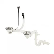 Syfony - Leziter Syfon do zlewozmywaka 2-komorowego z automatycznym odpływem - miniaturka - grafika 1